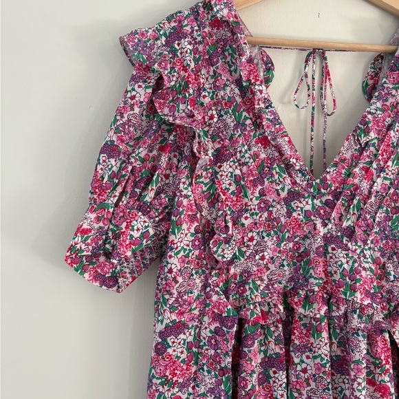 For Love and Lemons Katarina Mini Dress in Rose - Size XS - Picture 4 of 6